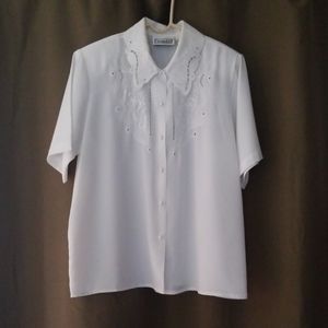 Christine & Jill white blouse